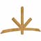 Ekena Millwork Alberta Rough Sawn Timber Gable Bracket, Western Red Cedar, 84"W x 38"H x 2"D x 4"F, 11/12 Pitch GBW084X38X0204ALB00RWR - alternate 3